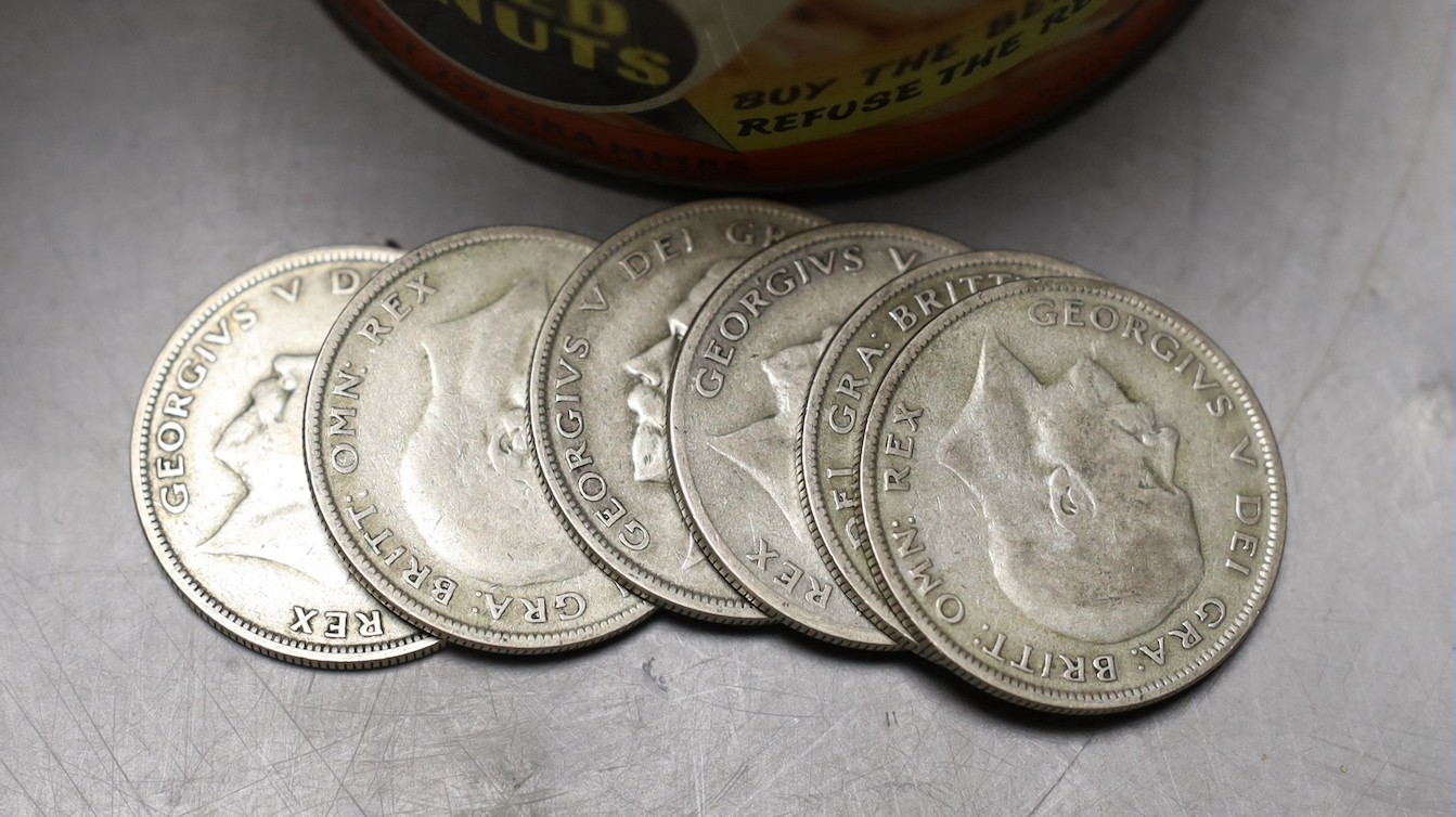 A collection of George V and George VI florins